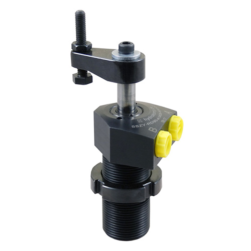 Compact swing clamp oil supply via G1/8 threaded ports