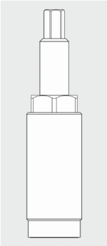 Schraubpumpe Bauvariante mit Einschraubgehäuse Skizze